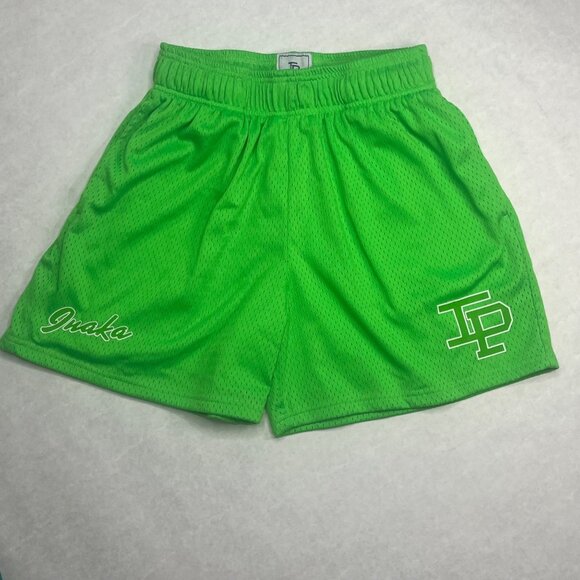 Inaka Power Other - Inaka Power Green Mesh Shorts With Elastic Waistband & TP Logo Design small
